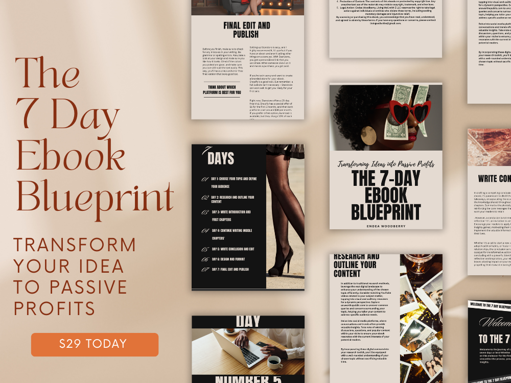 The 7-Day Ebook Blueprint: Transforming Ideas into Passive Profits